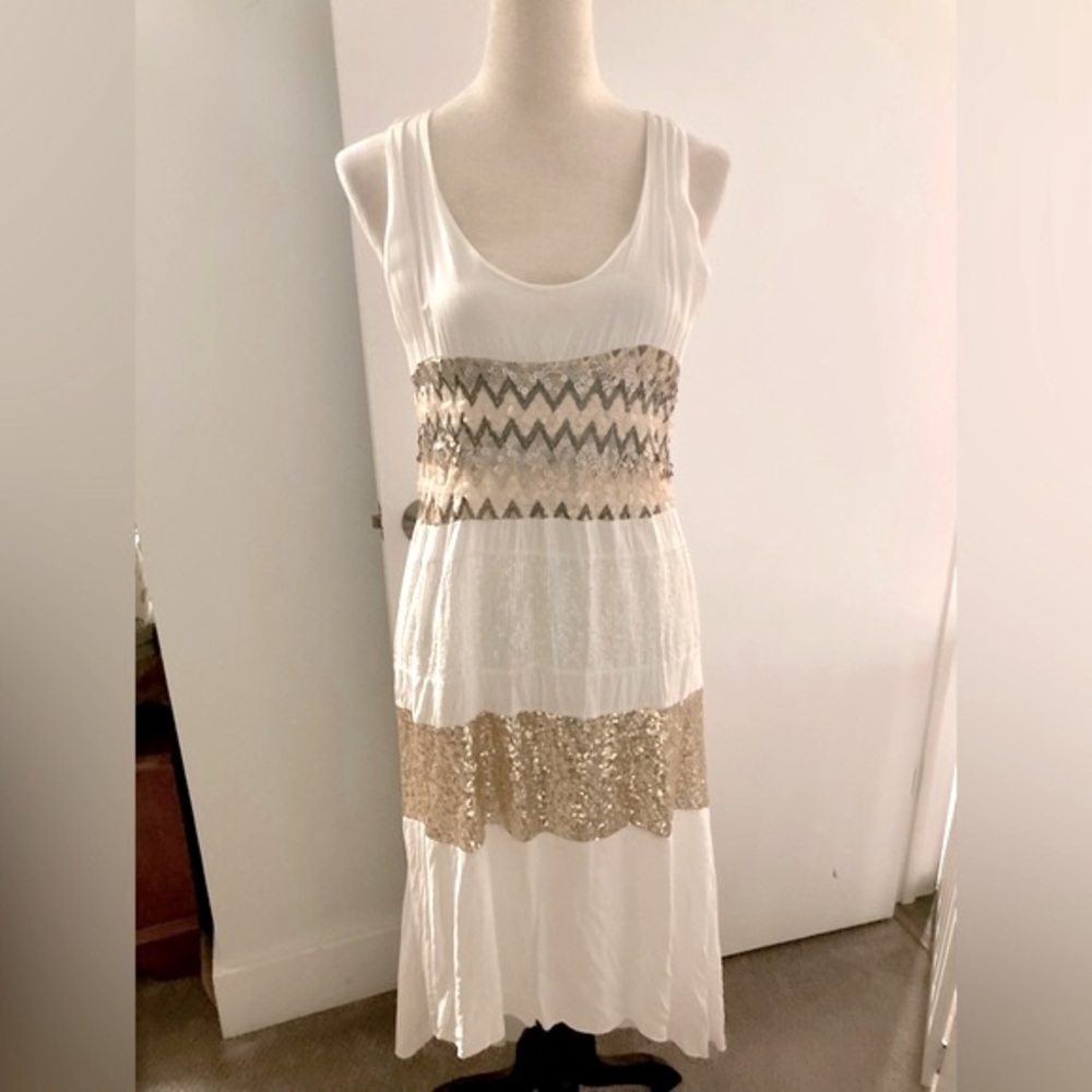 Tempo Paris tiered sequin dress